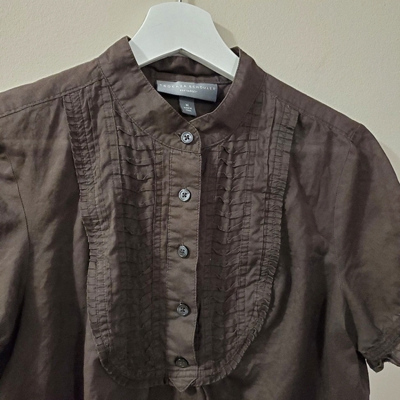 Proenza Schouler for Target - Chocolate Brown Blouse - Size M - Picture 2 of 5
